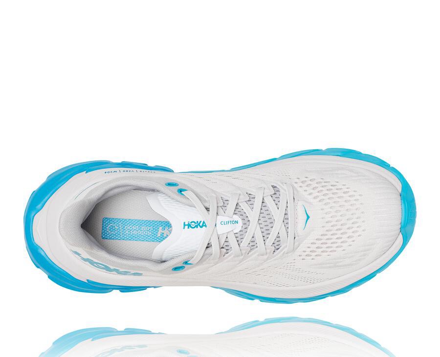 Tenis Hoka One One Mujer Blancos/Azules - Clifton Edge - JVKR25981